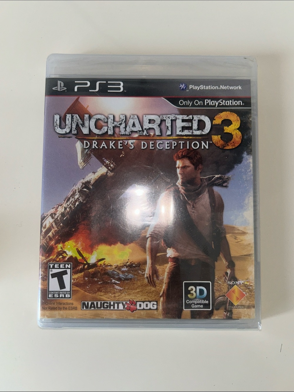 Sony Uncharted 3: Drake's Deception PS3 - Brown, Orange, Black Cover NWT